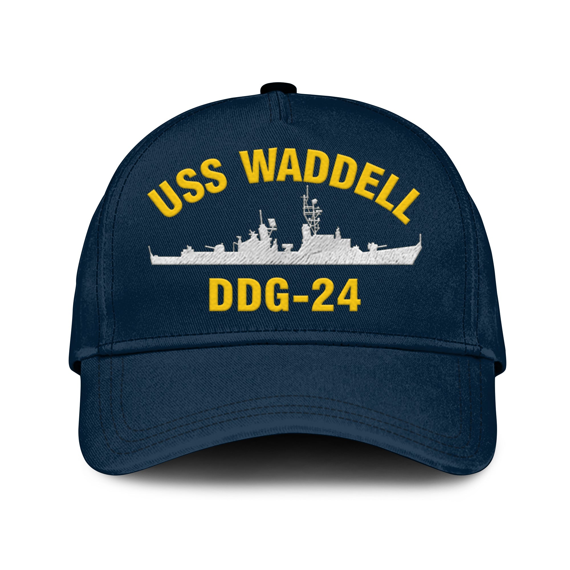 Uss Waddell Ddg 24 Classic Cap, Custom Print Embroidered Us Navy Ships 