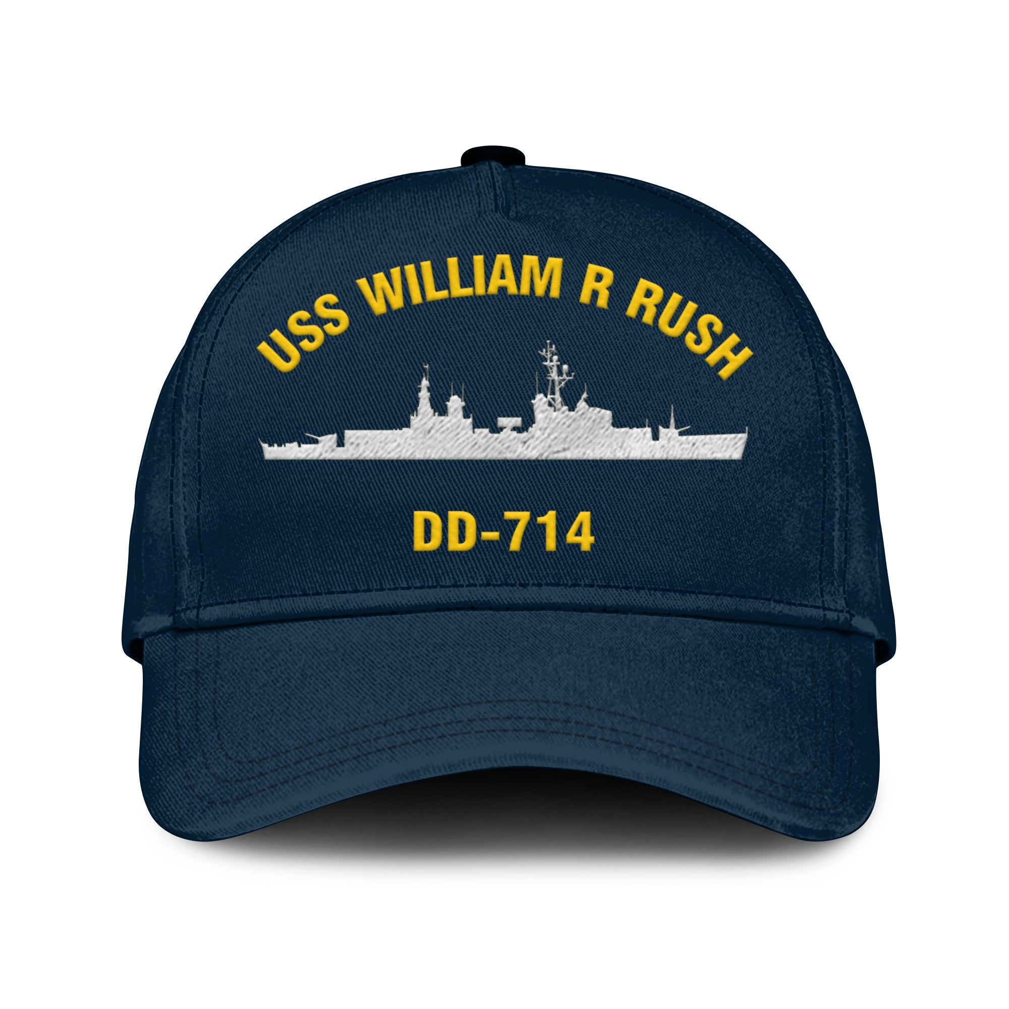 Uss William R Rush Dd 714 Classic Cap, Custom Print/embroidered Us Navy ...