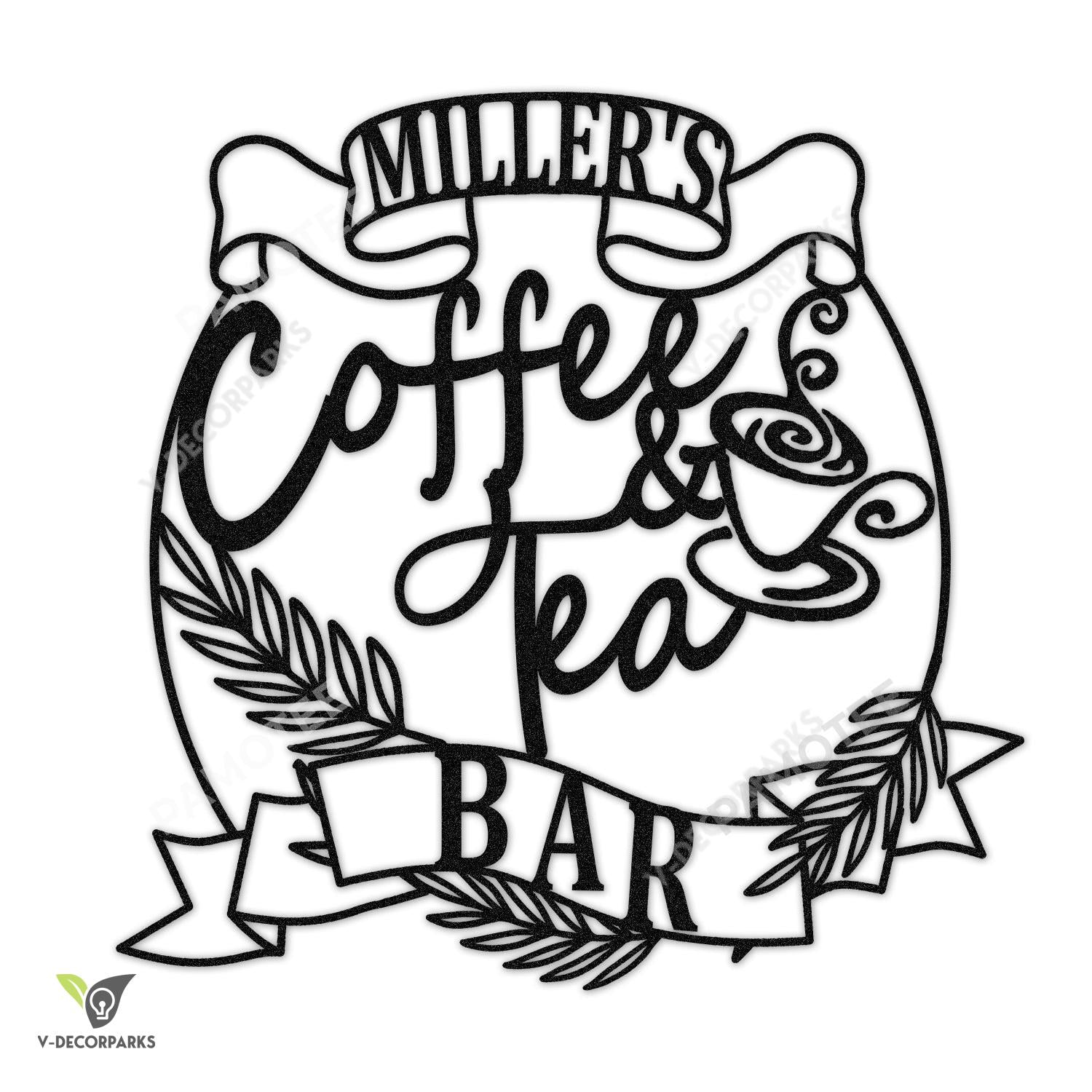 coffee-tea-bar-custom-name-wall-art-decor-cafe-lovers-metal-sign