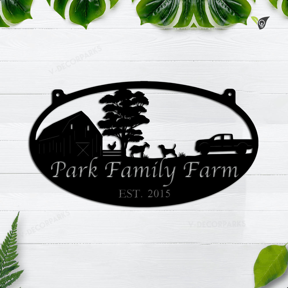 Personalized Metal Farm Sign, Metal Farm Sign, Metal Ranch Sign, Metal ...