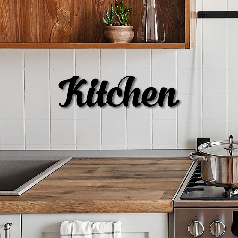 Kitchen Metal Art Wall Sign, Cook Gift Idea, Homemade Chef Gift ...