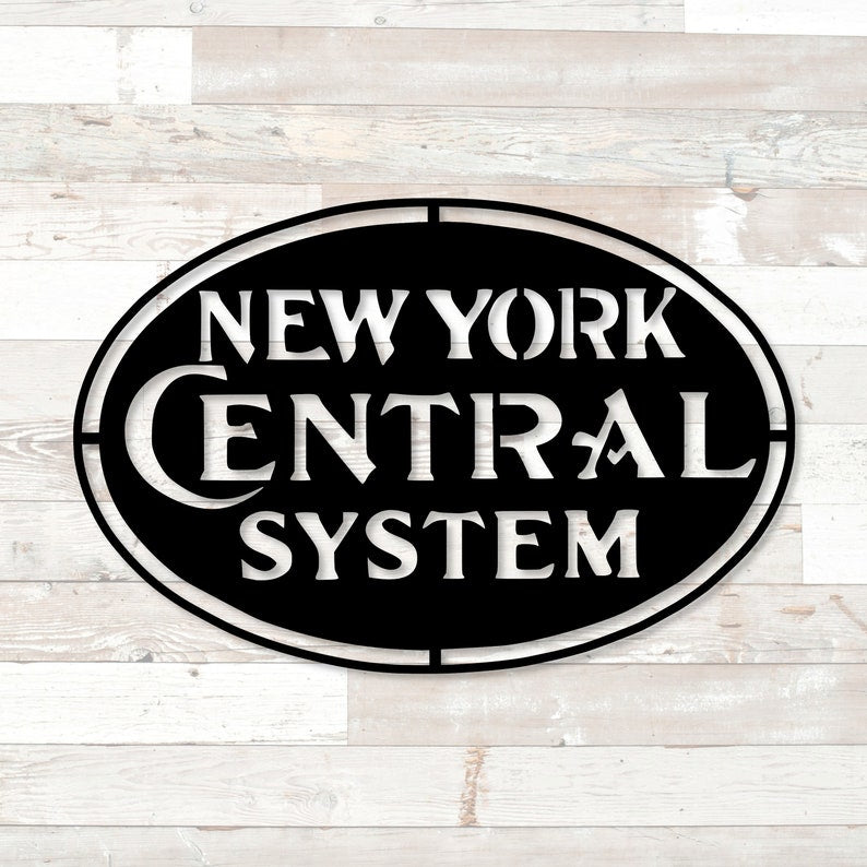 New York Central System Railroad Logo, Metal Sign, New York Central ...
