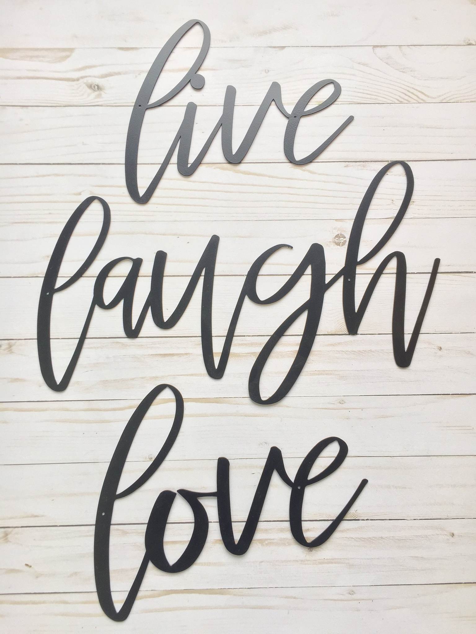 Live Laugh Love Metal Sign, Home Decor, Metal Wall Art, Housewarming ...