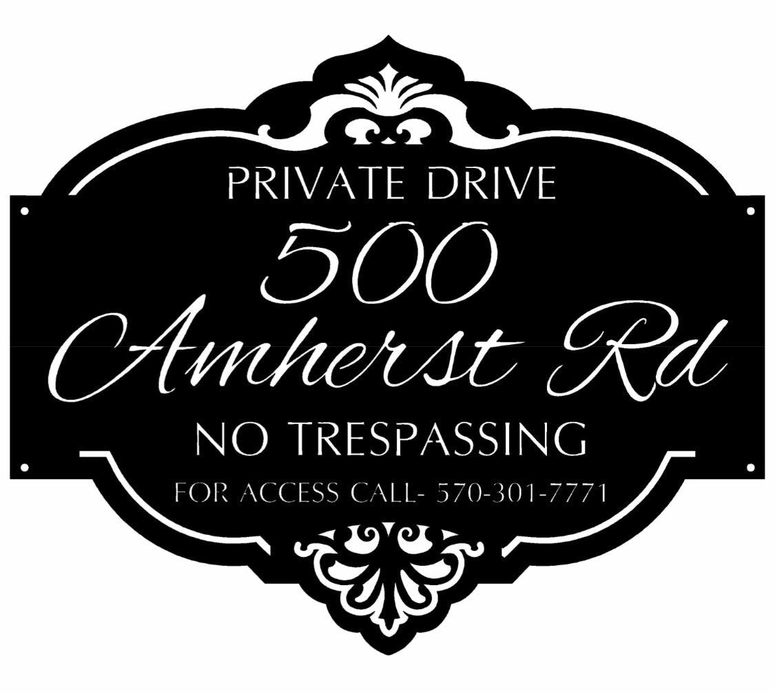 Custom Laser Cut Metal Sign With Detail, Metal Wall Art, Metal