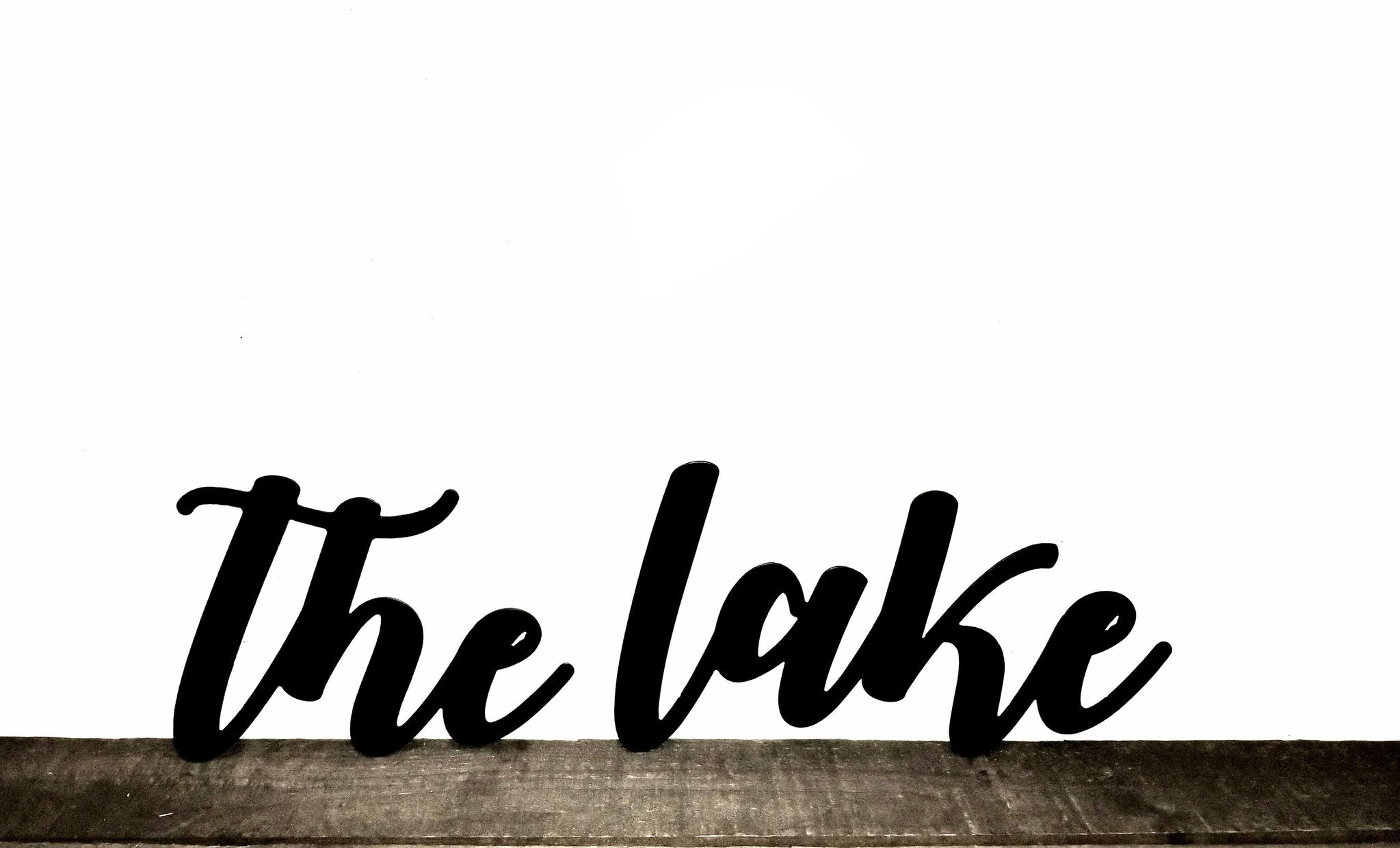 The Lake Sign, Metal Lake Sign, Lake House Decor, Metal Word Art, Steel ...