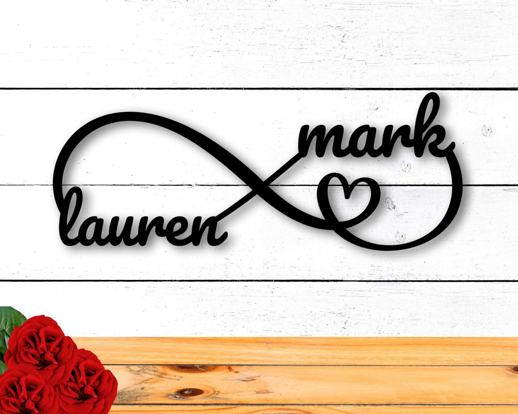 Personalized Engagement Gifts, Newly Engaged Gift, Newly Wed Gifts, Newlywed Sign, Personalized Metal Wall Art, Metal Signs, Infinity Sign