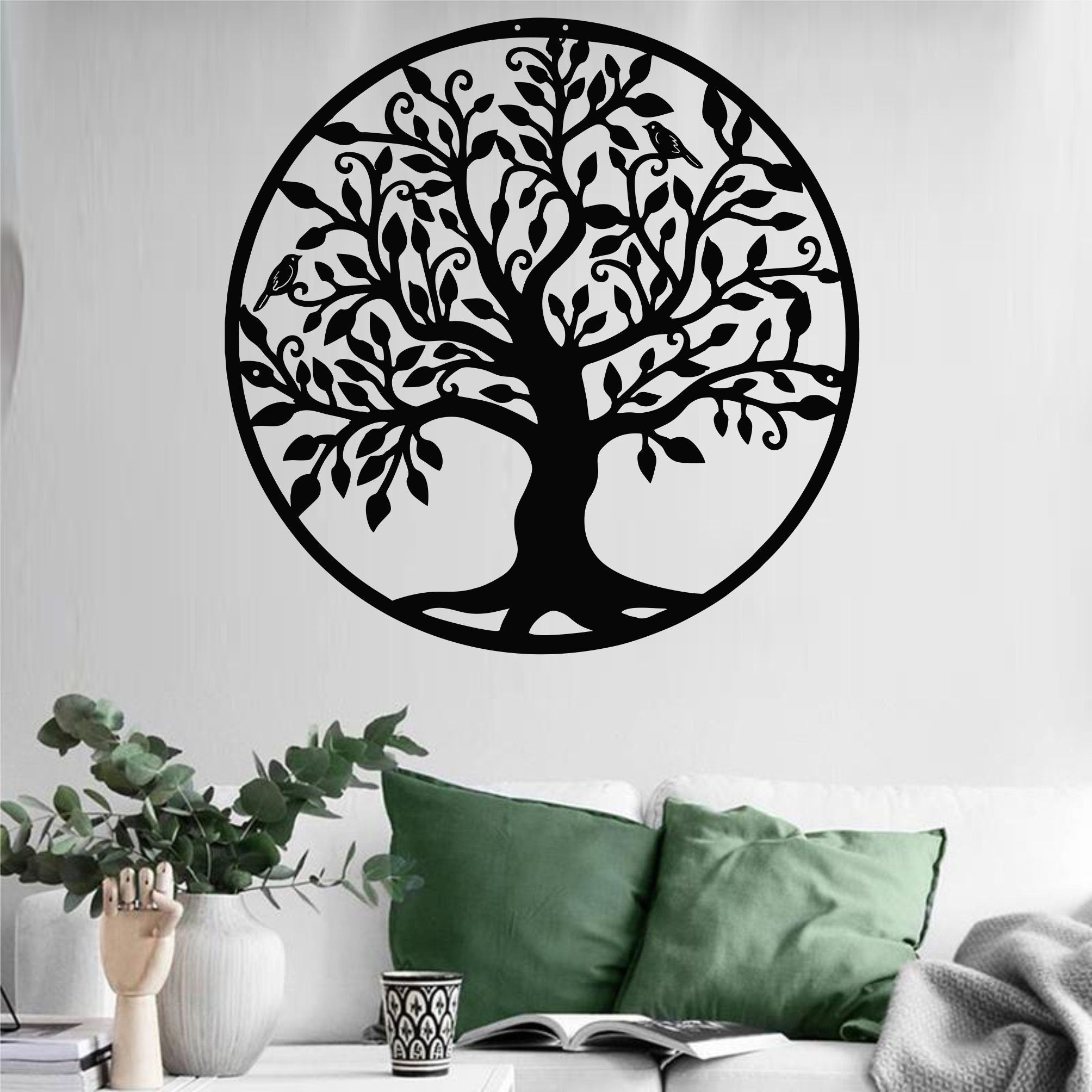 Family Tree Wall Art, Metal Wall Decor, Metal Wall Hangings, Home