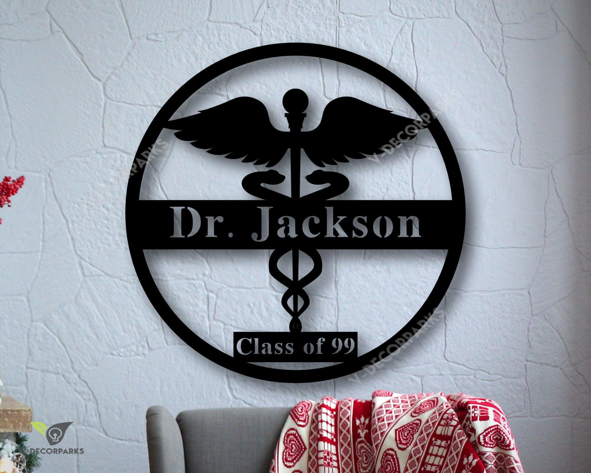 Personalized Metal Doctor Sign, Metal Health Care Sign, Custom Metal Doctor Sign, Personalized Hospital Sign, Custom Doctor House Decor