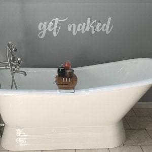 Get Naked Bathroom Sign Metal Wall Art Get Naked Sign Bathroom Decor Get Naked Metal Sign