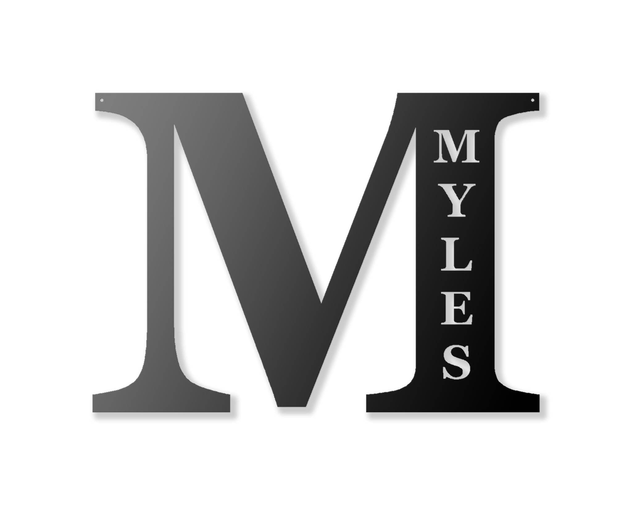 Last Name Metal Sign Large Rustic Metal Letters Nursery Decor