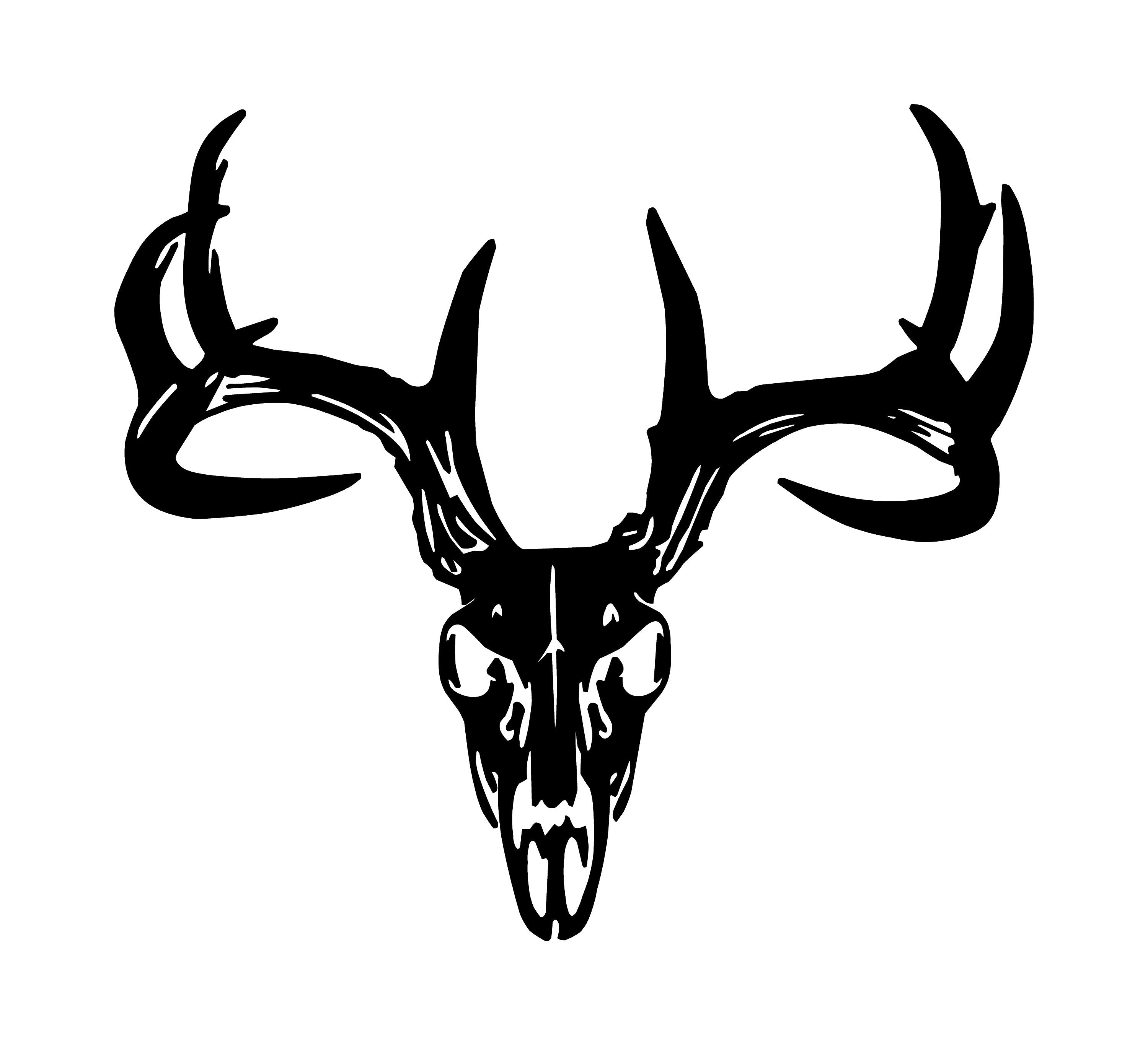 Deer Skull Metal Sign Cutout, Cut Metal Sign, Wall Metal Art | Nalaprint