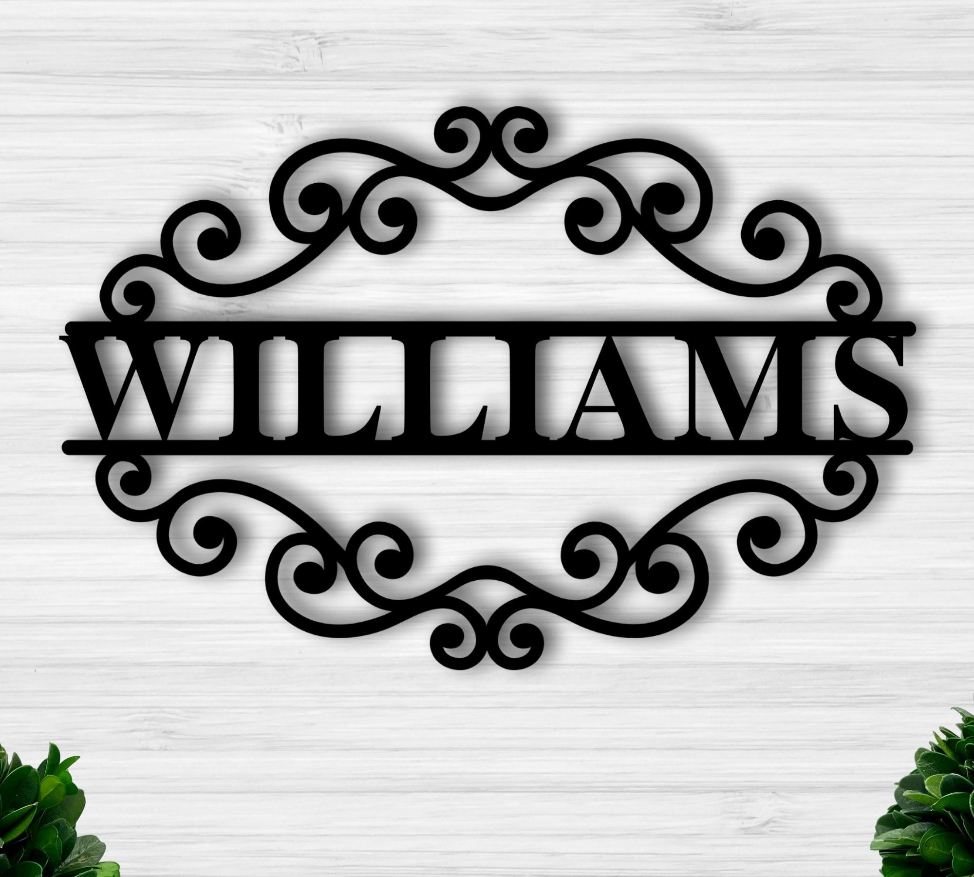 Personalized Metal Sign Custom Last Name Sign Family Name Sign Metal ...