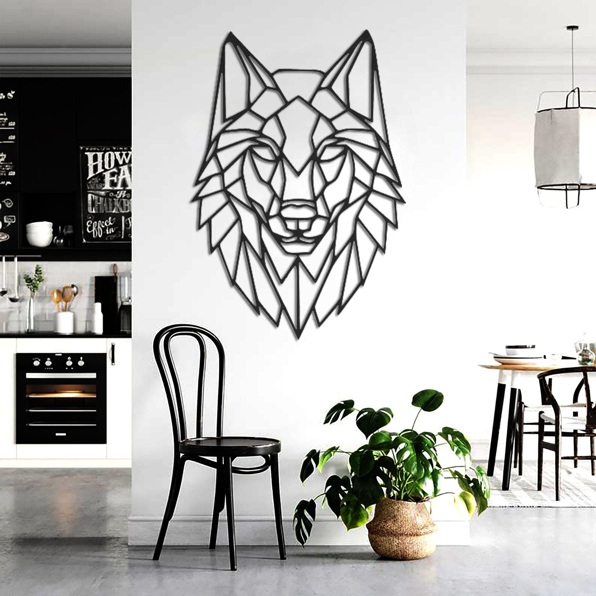 Wolf Metal Wall Decor, Wolf Wall Art, Decoration, Office Decor, Metal ...