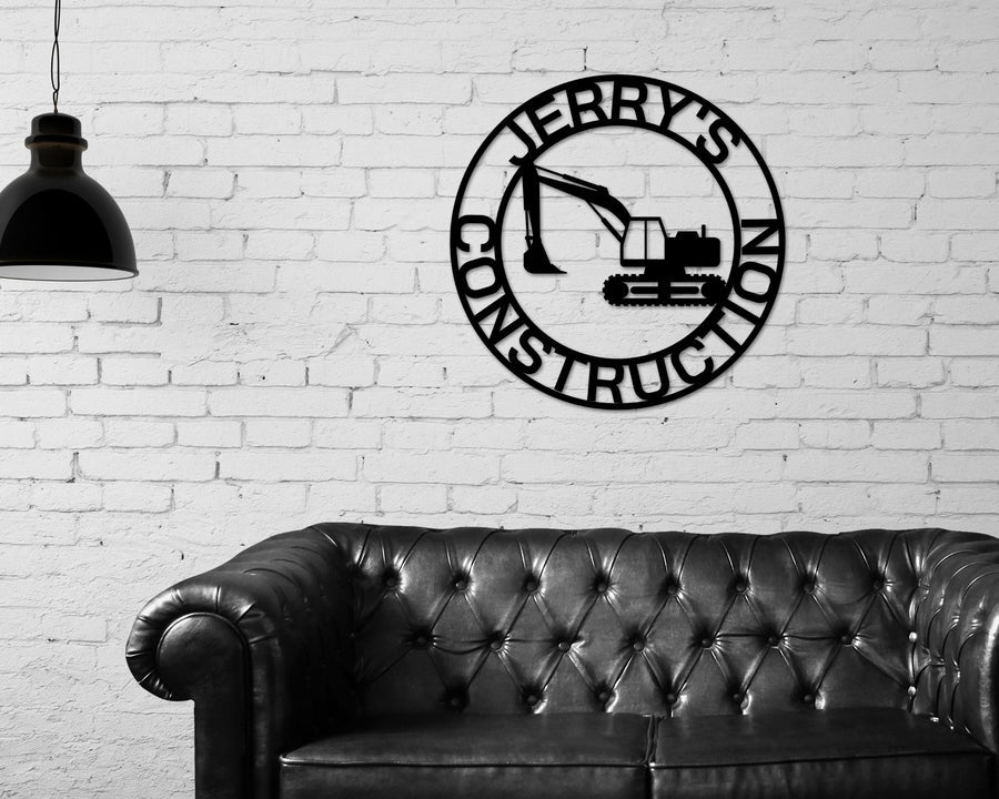 Construction Sign, Contractor Sign, Business Sign Custom Name Metal ...