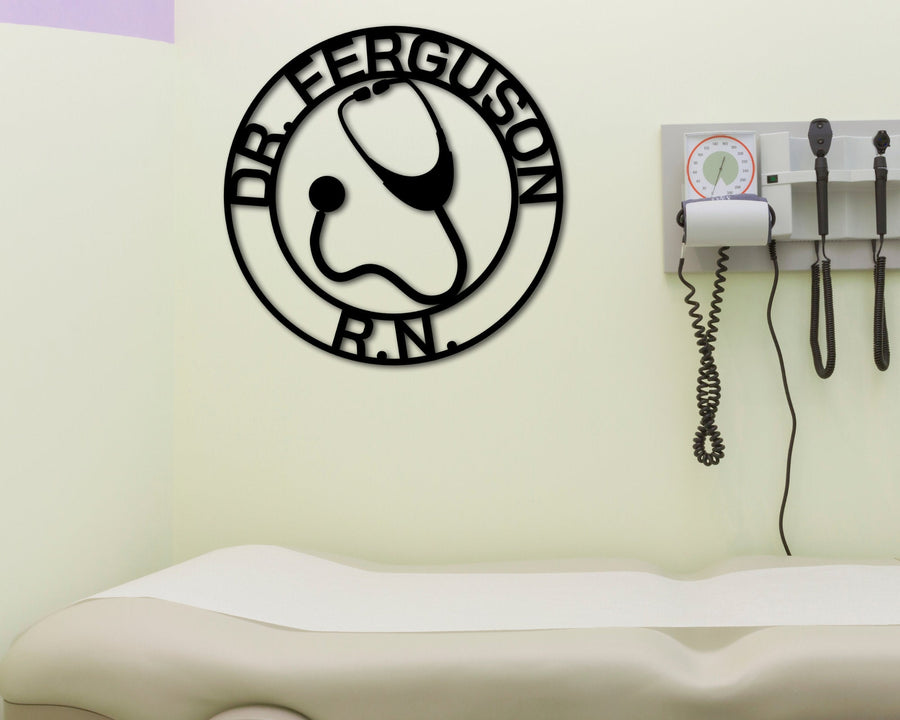 Personalized Doctor Sign, Custom Doctor Metal Sign, Doctor's Office ...