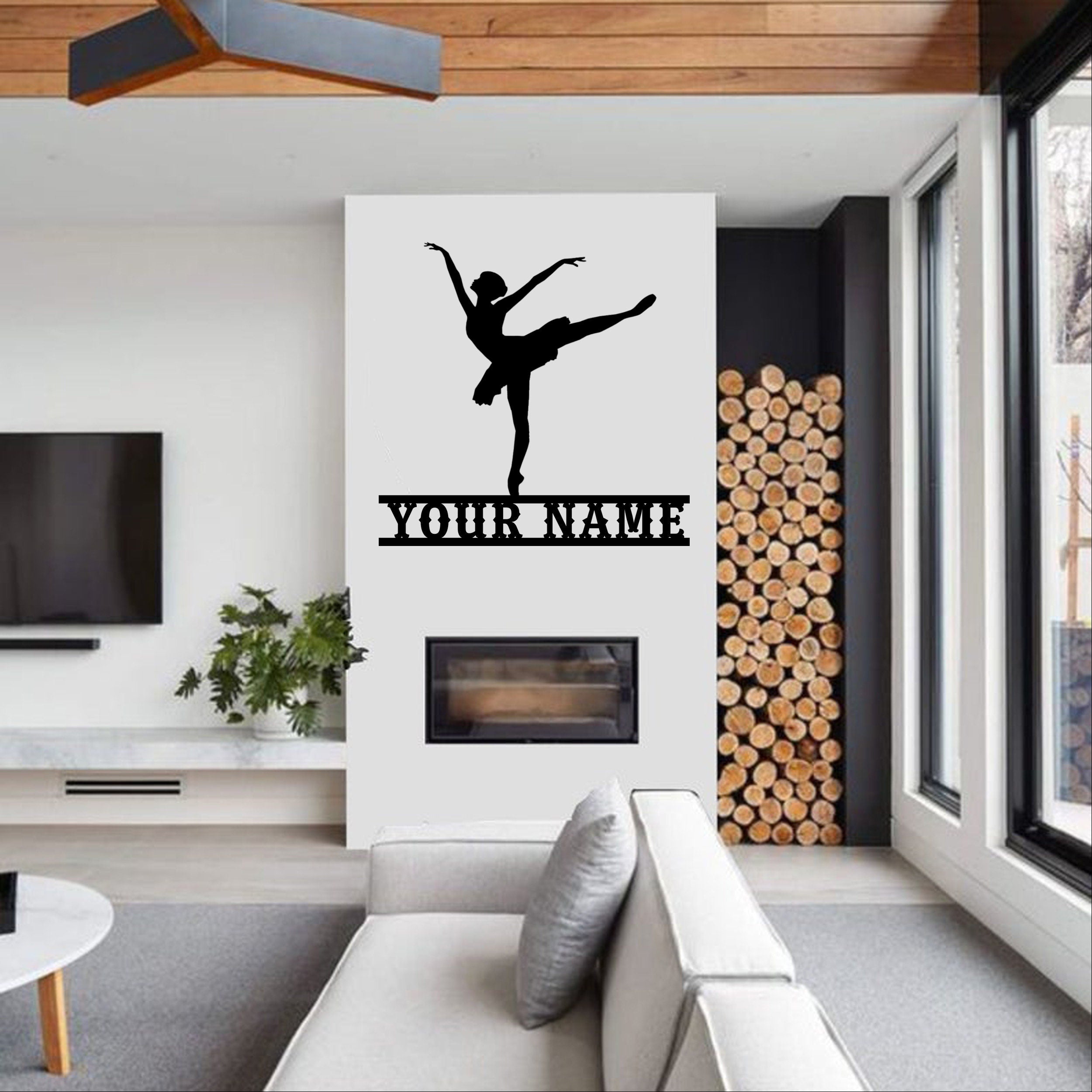 Personalized Ballerina Metal Sign Metal Wall Art Farmhouse Decor 