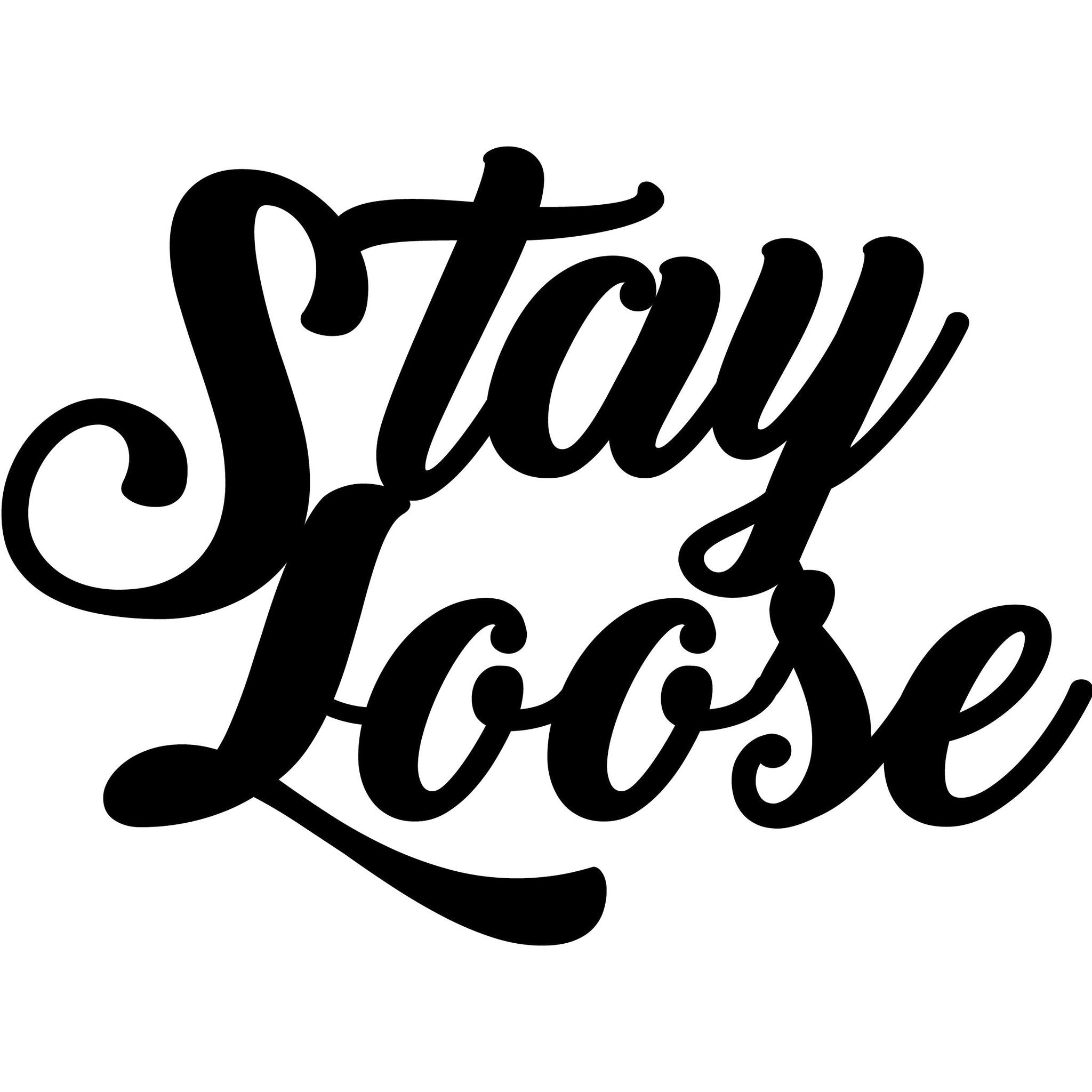 Stay Loose Wall Art Metal Wall Decor Stay Loose Metal Sign For Home