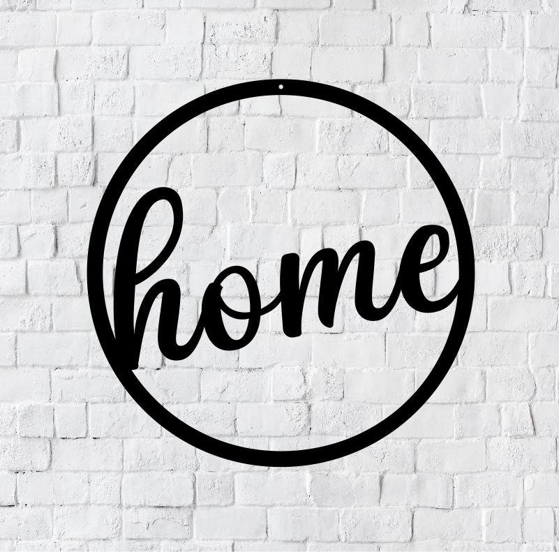 Home Metal Wall Art, Home Circular Wall Decor, Metal Wall Decor, Home