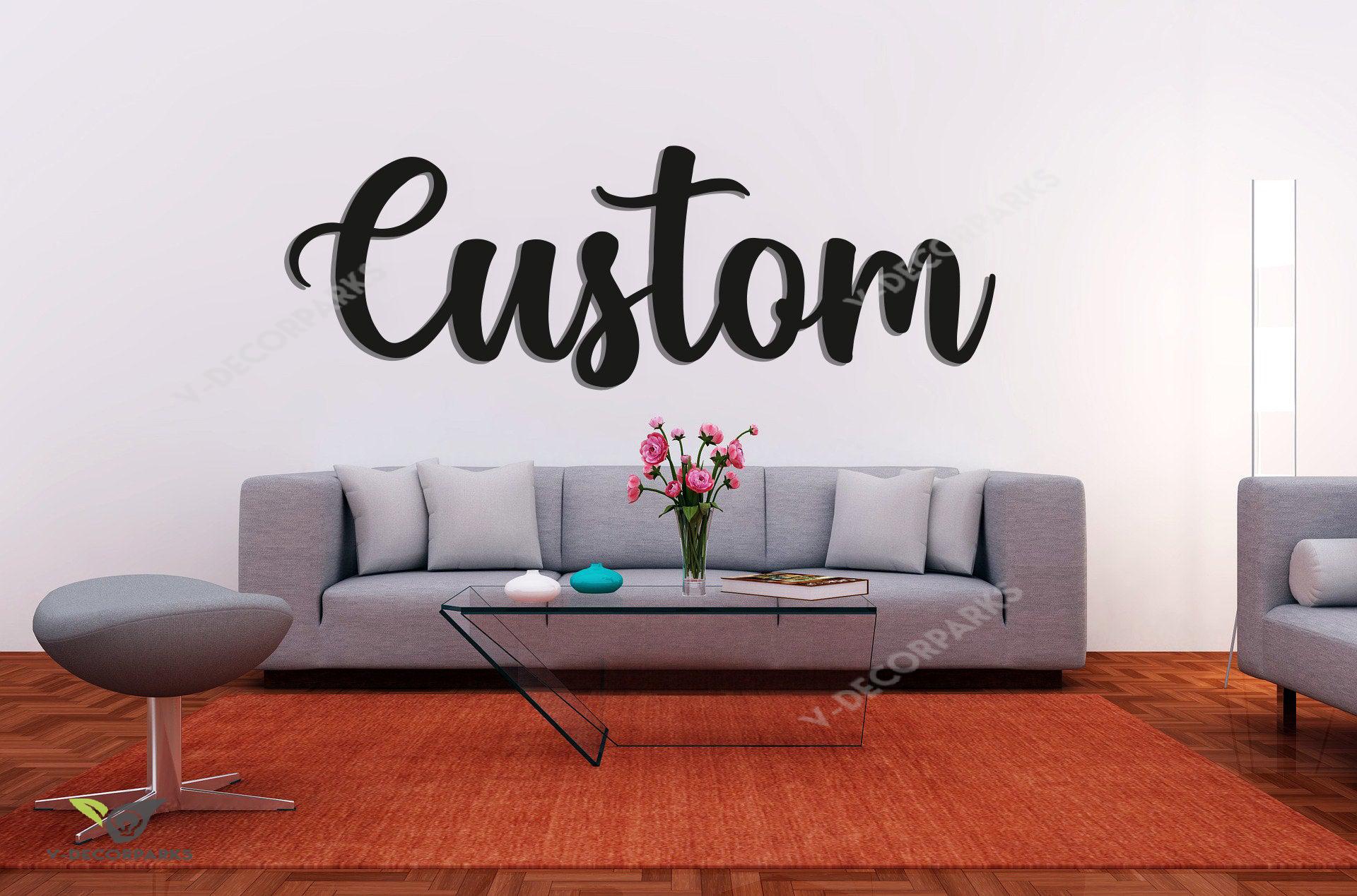 Custom Metal Haven Script Words, Custom Wall Decorations,custom Metal ...