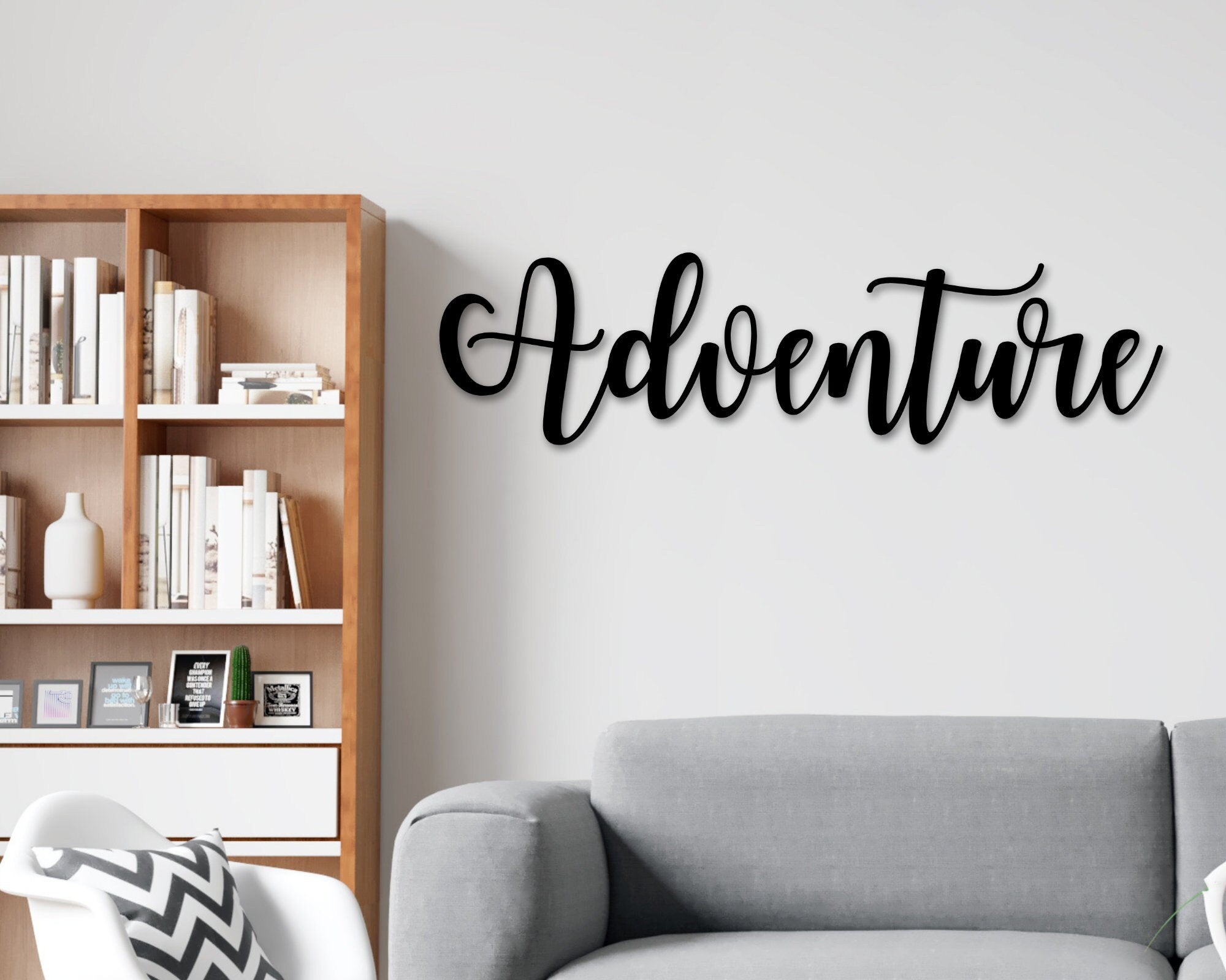 Adventure Sign, Adventure Metal Sign, The Adventure Begins Sign ...