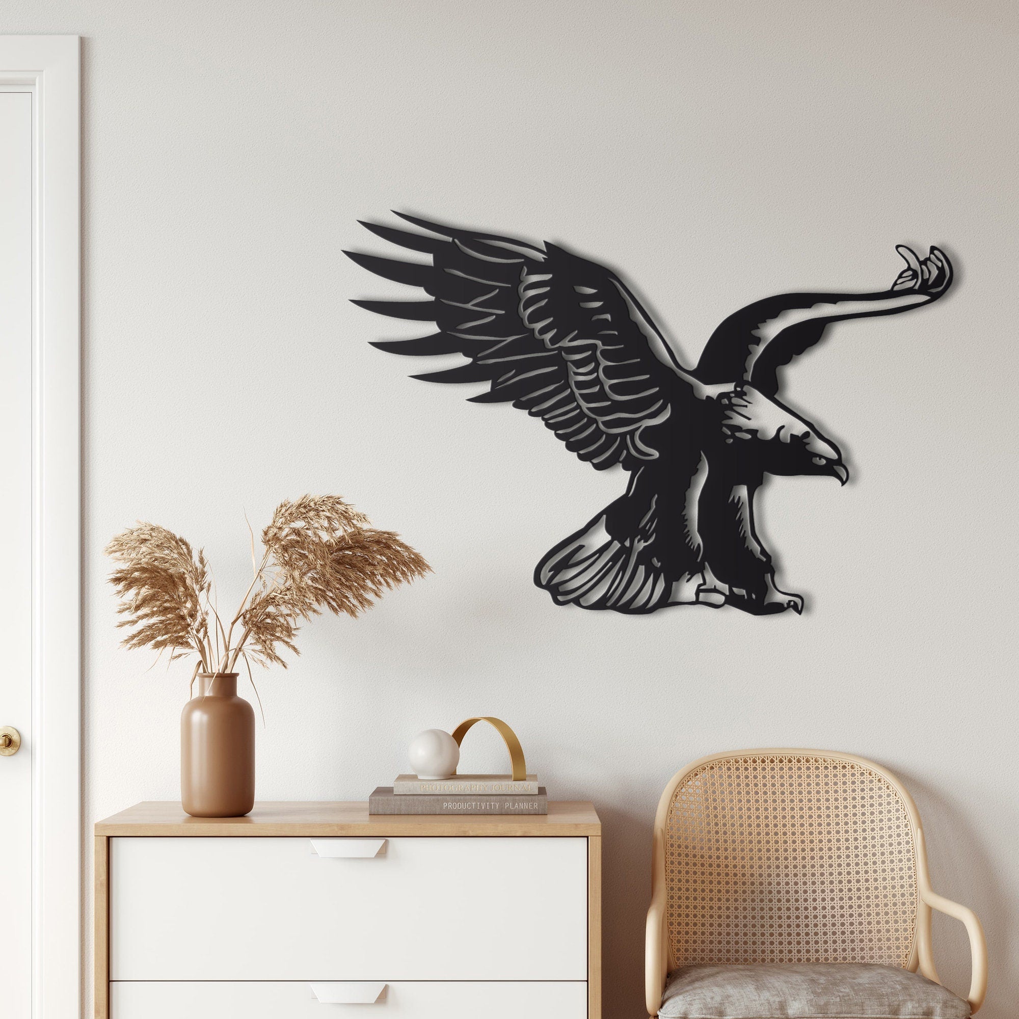 Metal Eagle Bird, Metal Eagle Wall Art, Metal Wall Decor, Metal Wall