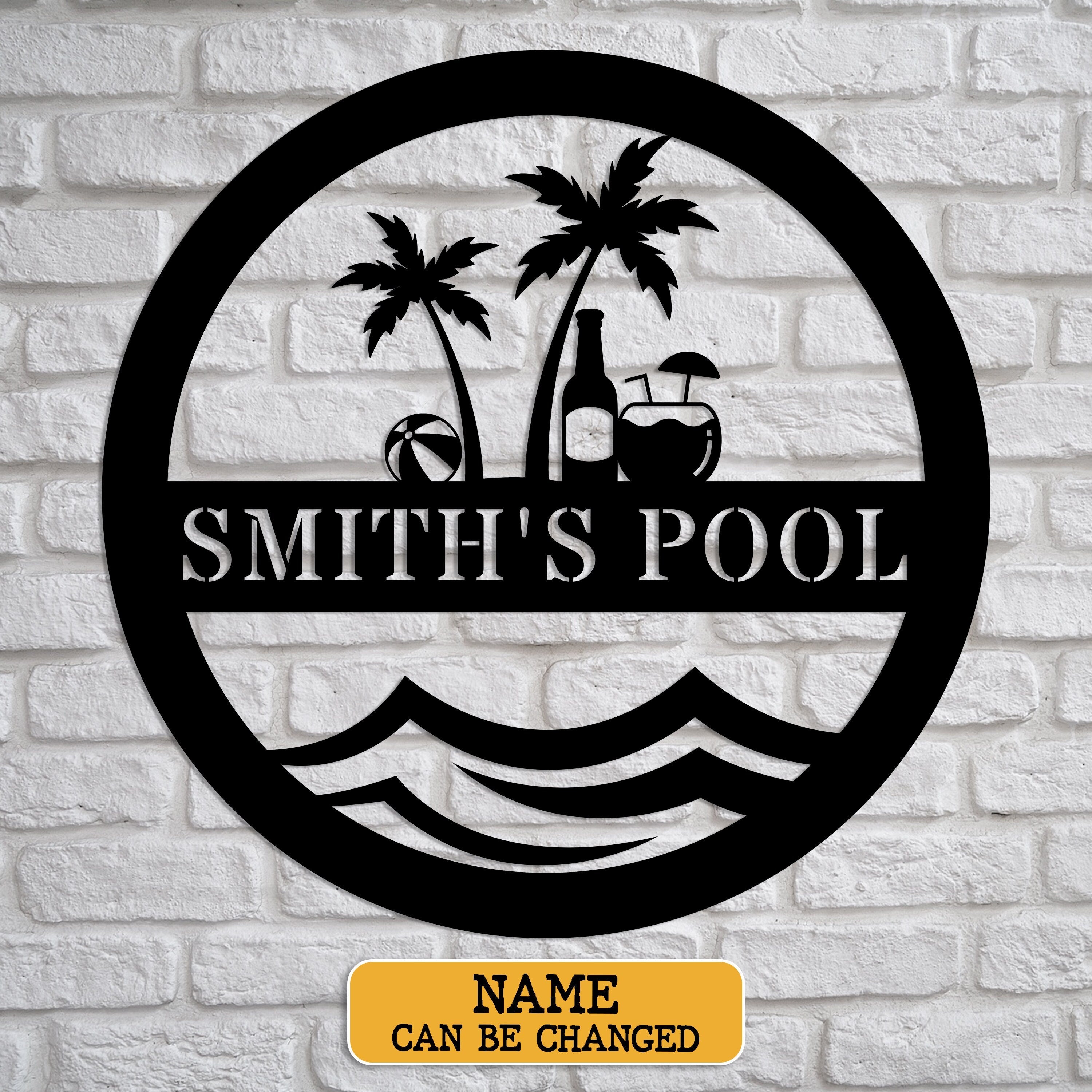 Personalized Pool Signs, Swimming Pool Decor, Sign For Pool Decor For ...