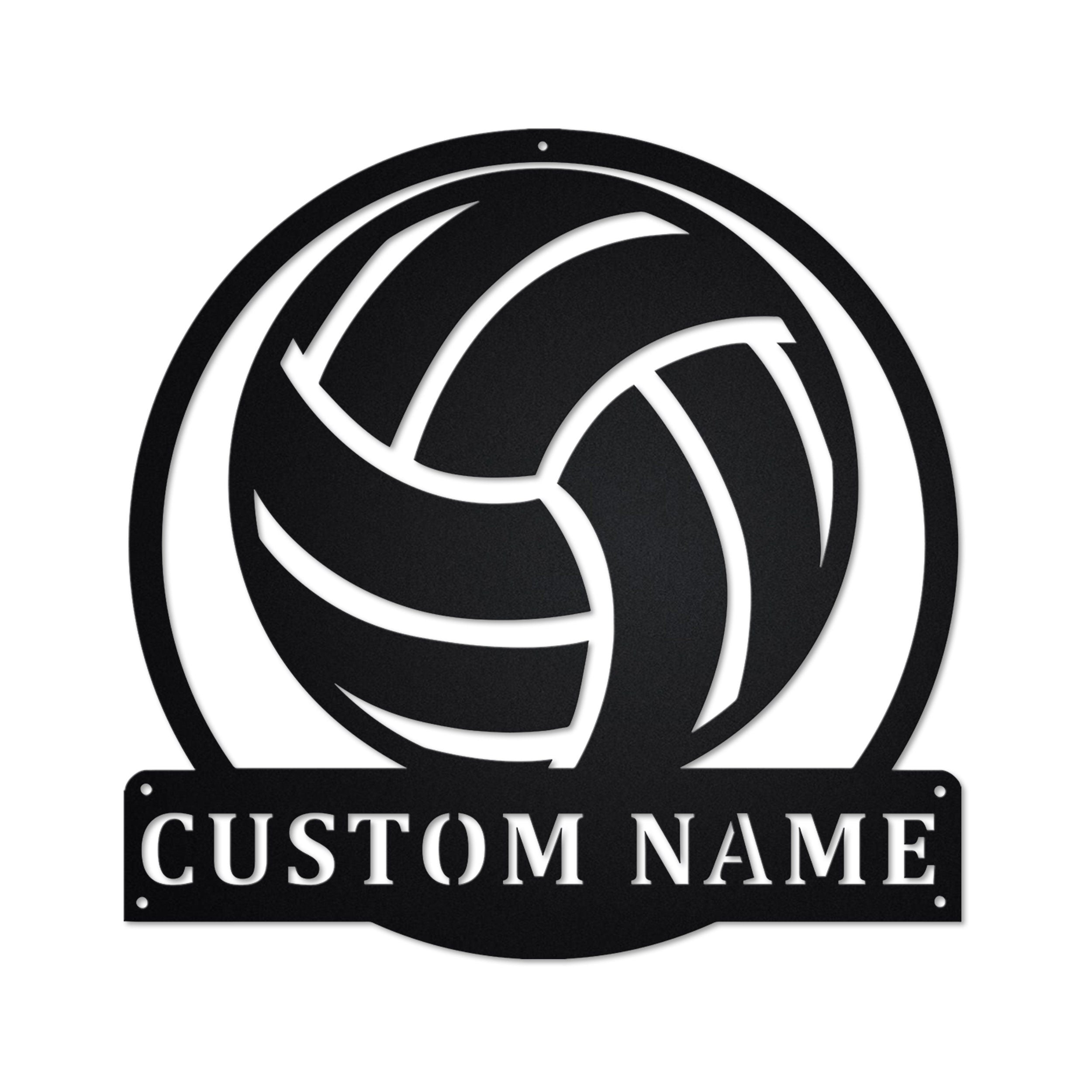 Personalized Volleyball Metal Sign, Volleyball Metal Wall Art, Volleyball Metal Wall Decor