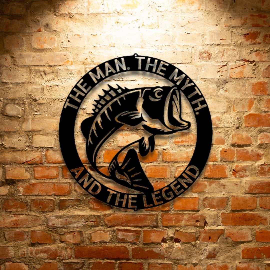 Bass Monogram - Steel Sign | Nalaprint