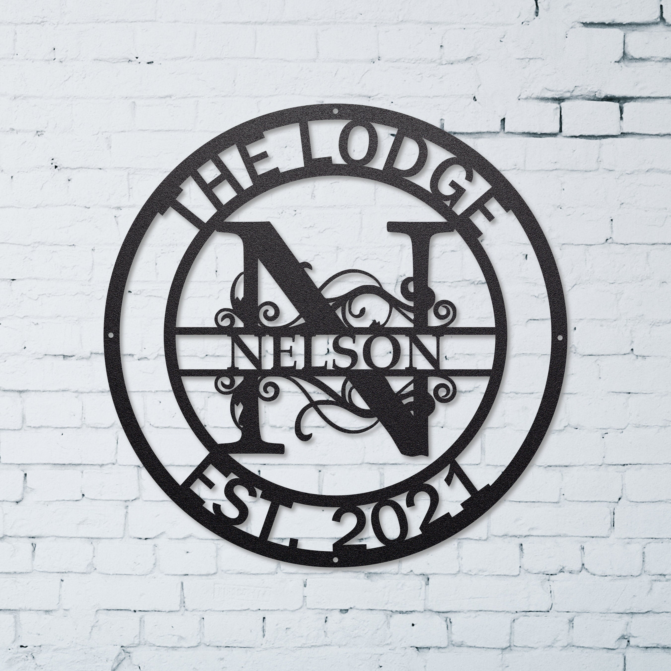 Custom Metal Signs, Monogram Wall Decor, Metal Wall Art, Family Name