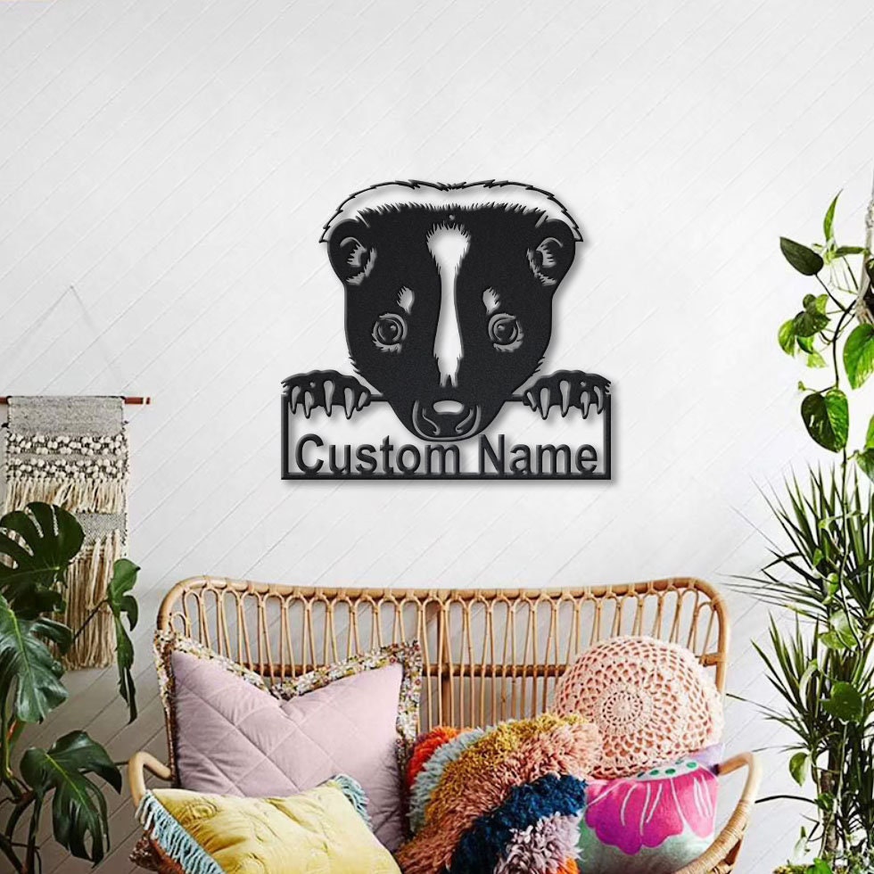 Personalized Skunk Animal Metal Sign Art, Custom Skunk Metal Sign, Fathers Day Gift, Pets Gift ...