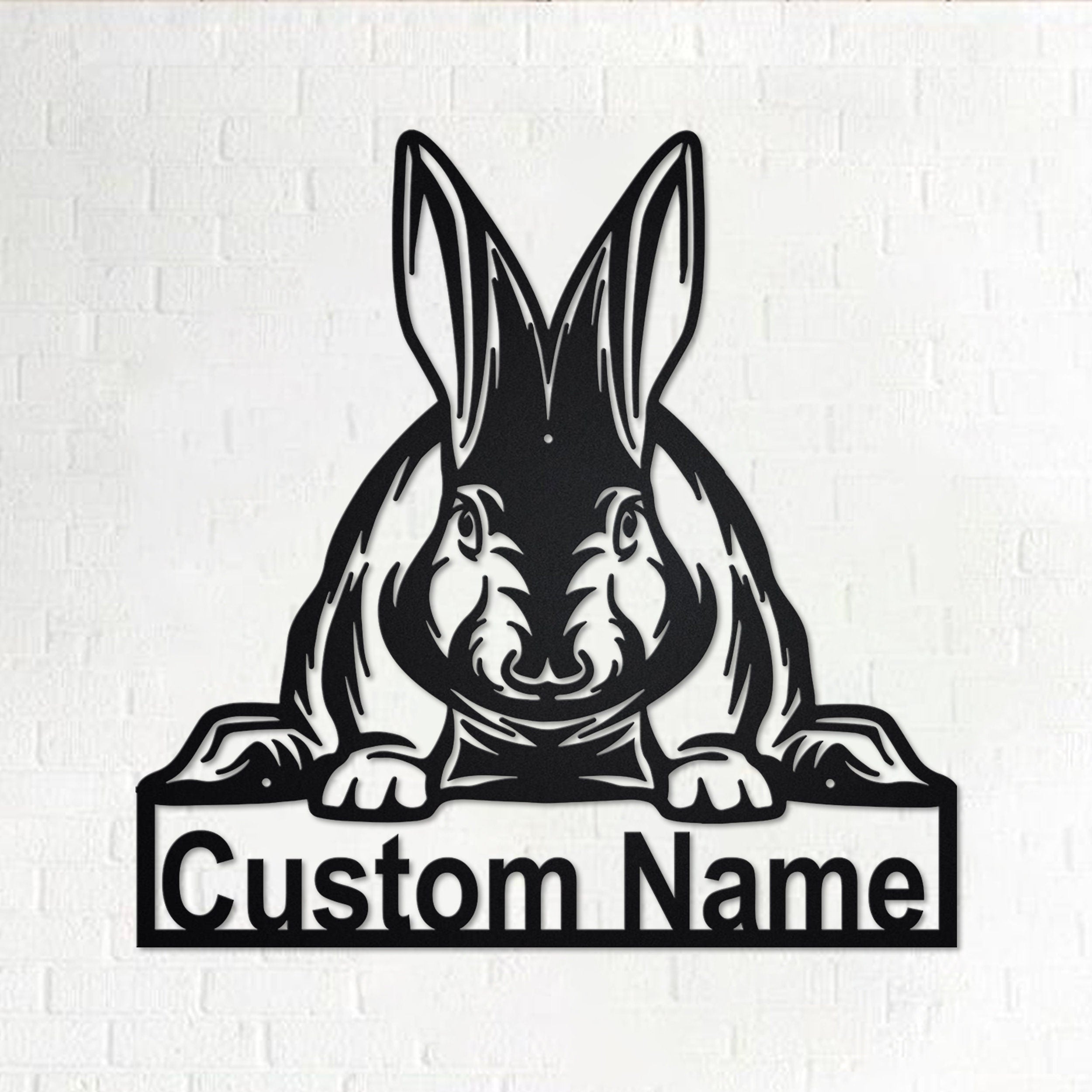 custom-rabbit-metal-wall-art-personalized-rabbit-name-sign-decoration