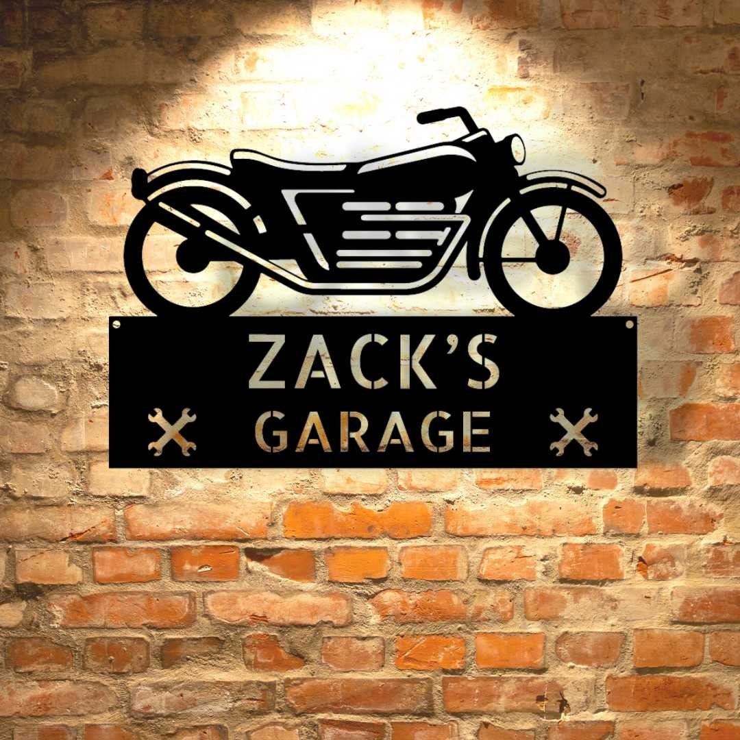 Custom Garage Sign, Personalized Sign, Steel Garage Tool Sign, Gift For ...