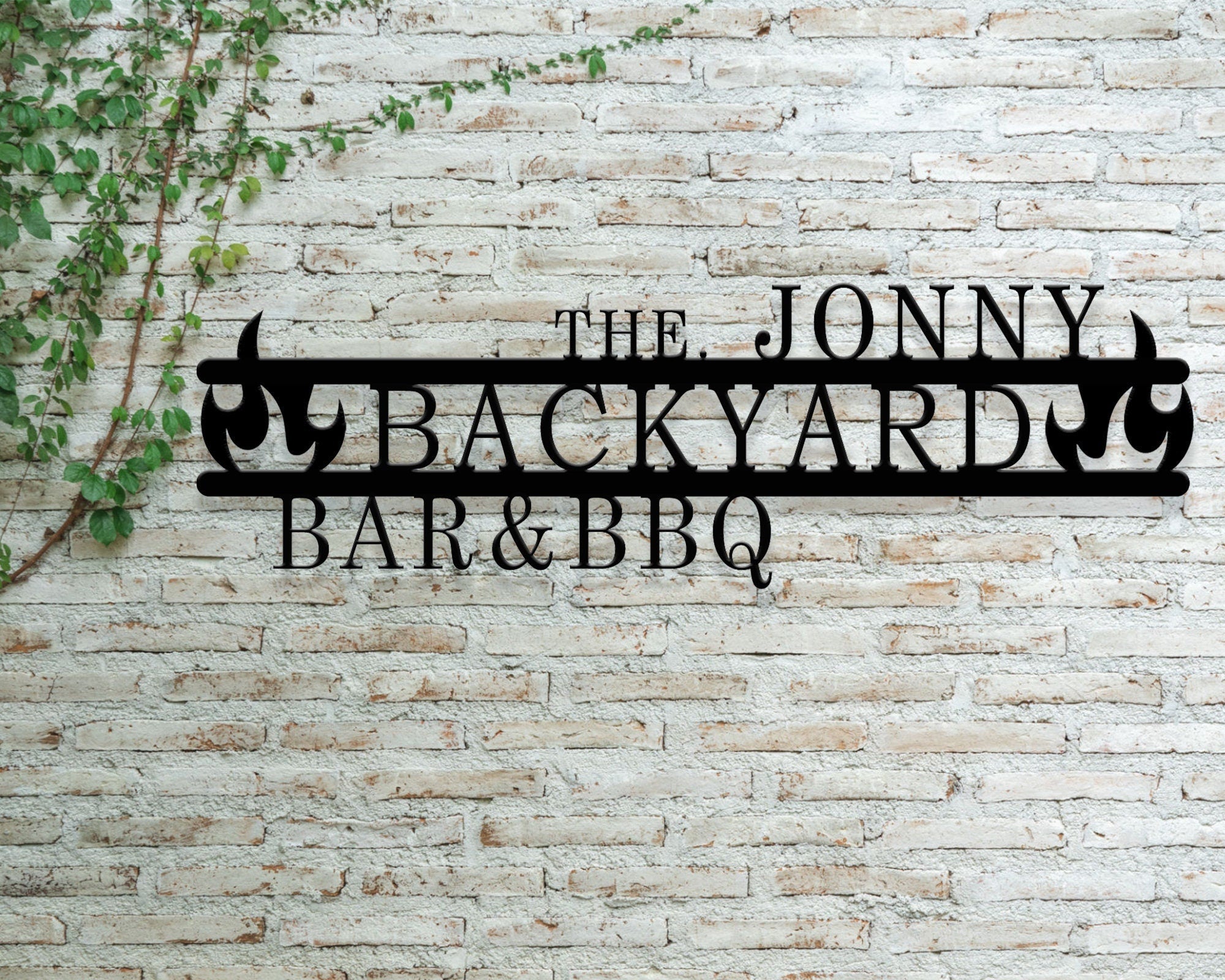 Bbq Metal Sign Outdoor Kitchen Sign Metal For Backyard Sign For