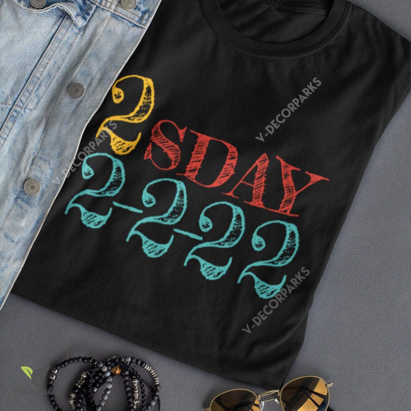 Numerology Date Shirt, Tuesday 2-2-22, February, Numerology, 2sday Shirt 222 Angel Numbers Gift For Pisces Born In February