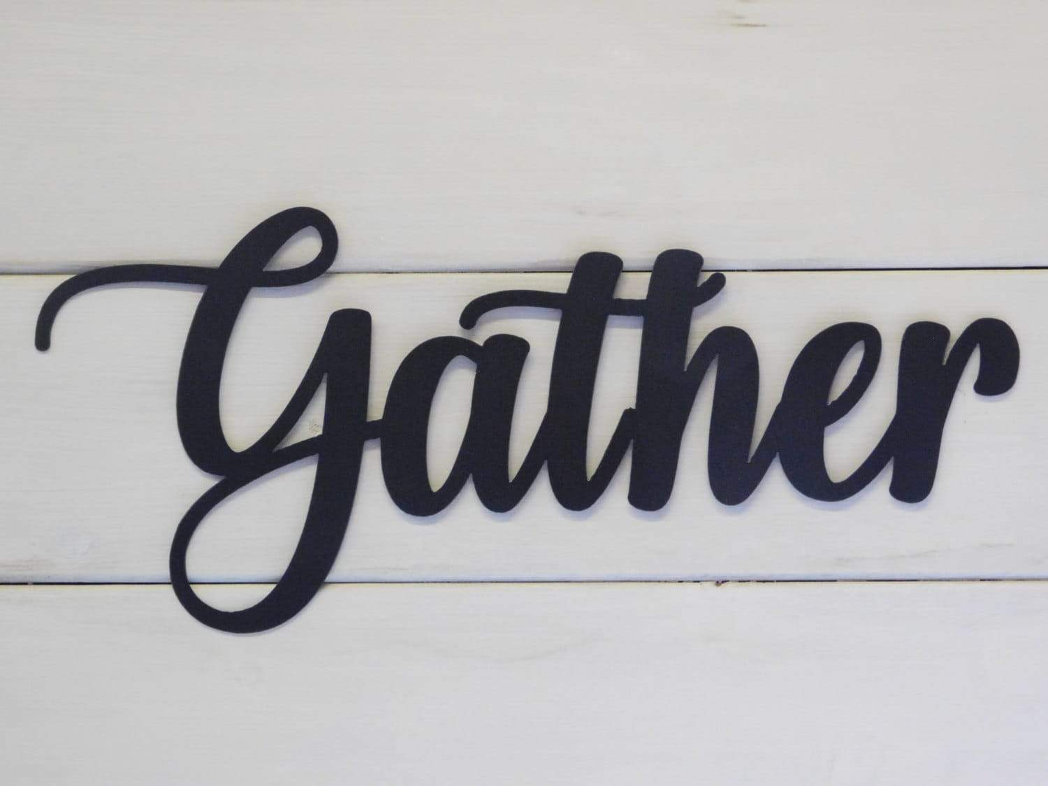 Gather Sign, Metal Gather Sign, Rustic Word Art Sign, Housewarming Gift ...