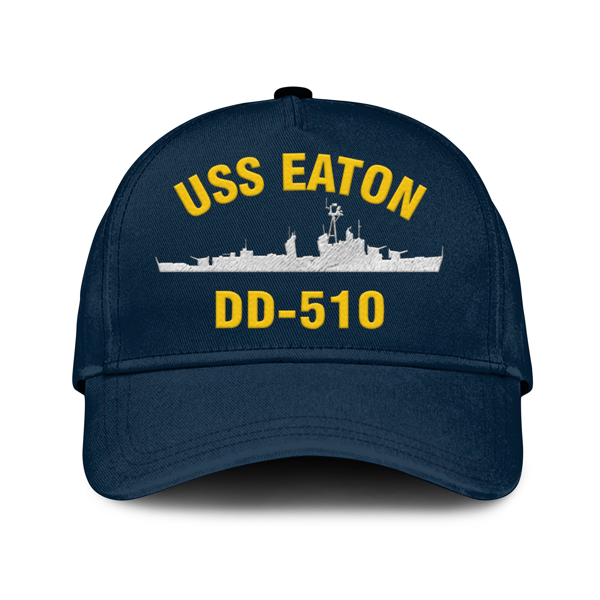 Uss Eaton Dd-510 Classic Cap, Custom Print Embroidered Us Navy Ships 