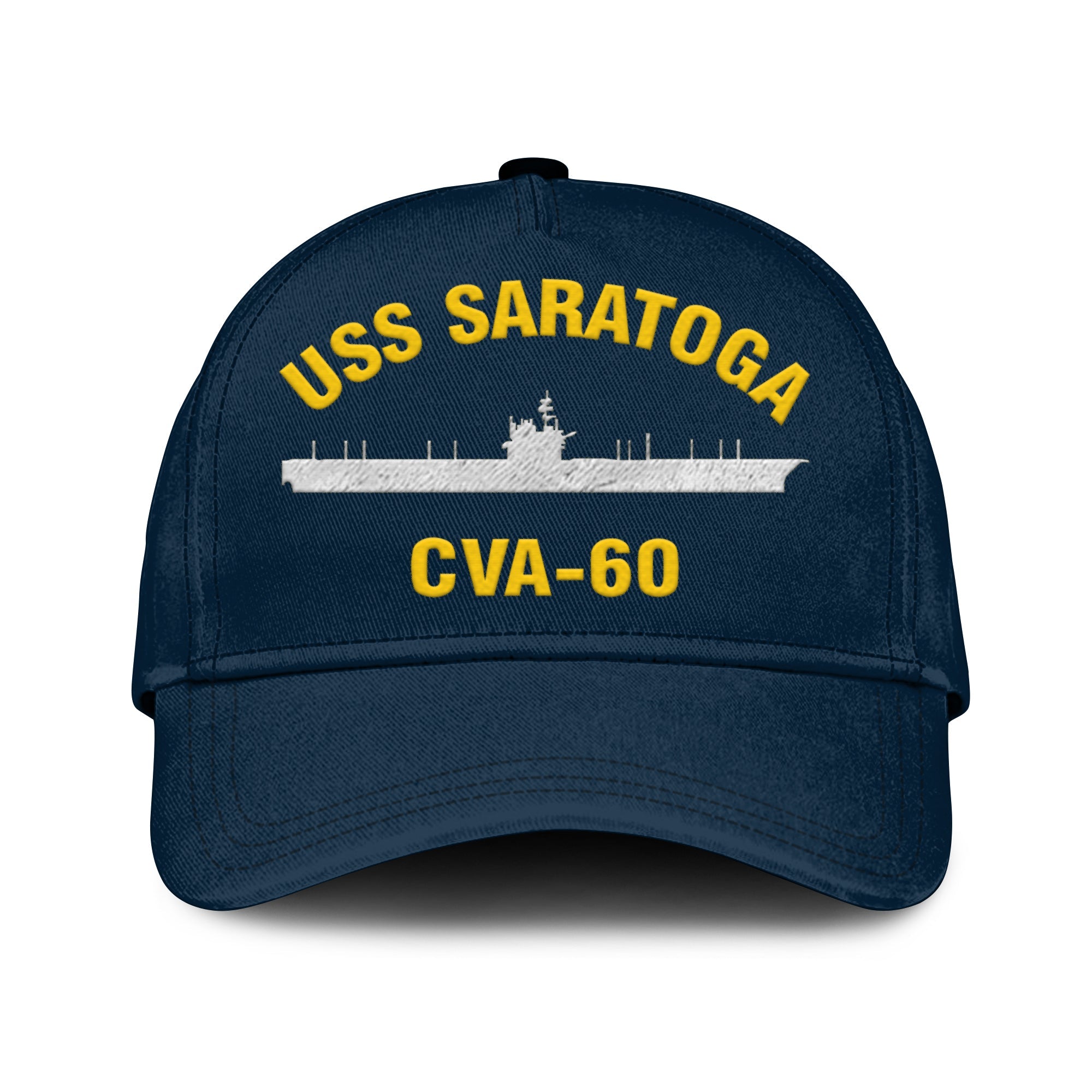 Uss Saratoga Cva-60 Classic Cap, Custom Print/embroidered Us Navy Ships Classic Baseball Cap, Gift For Navy Veteran
