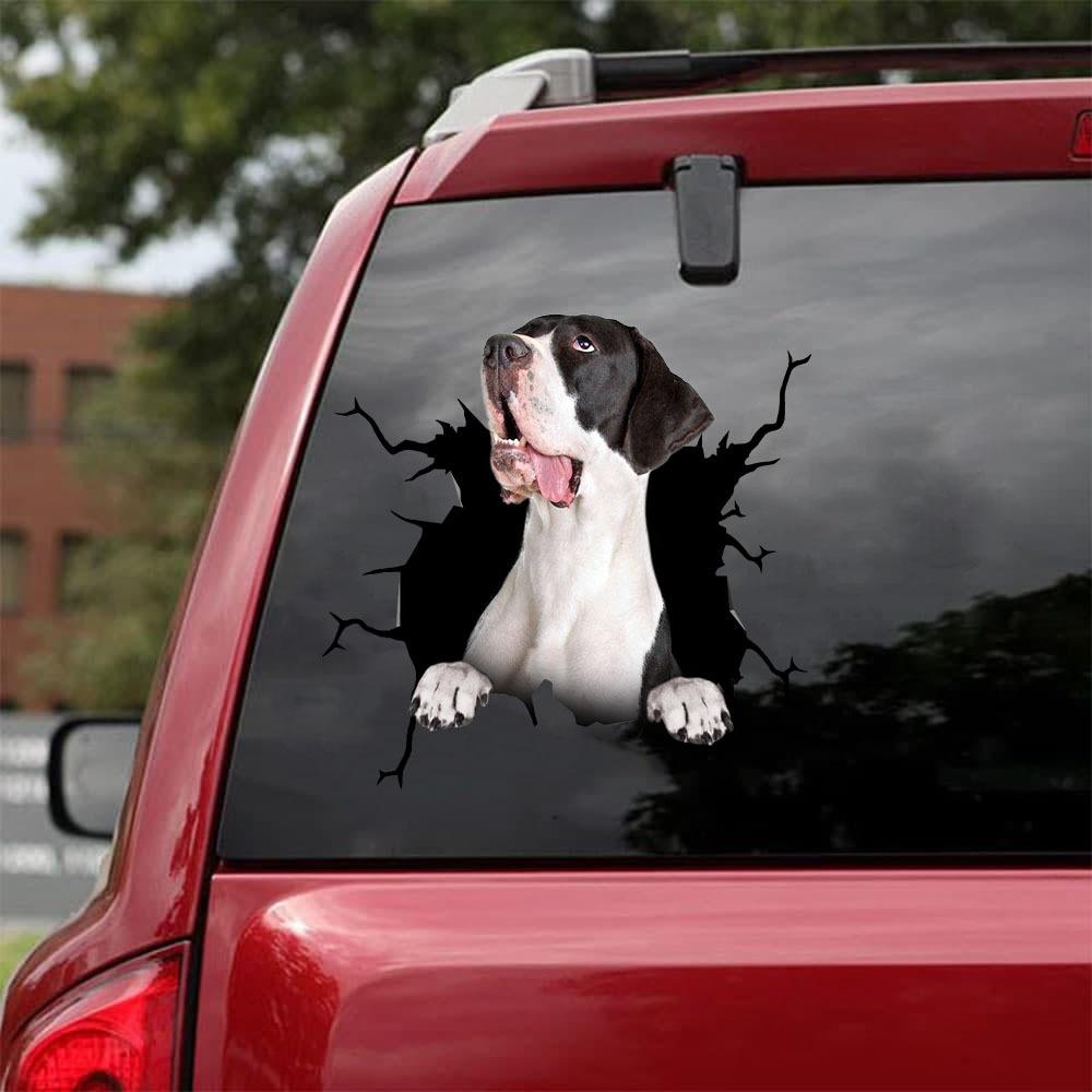 Great Dane Crack Car Stickers Dogs Lover Window Vinyl Car Decals  Stickers For Cars