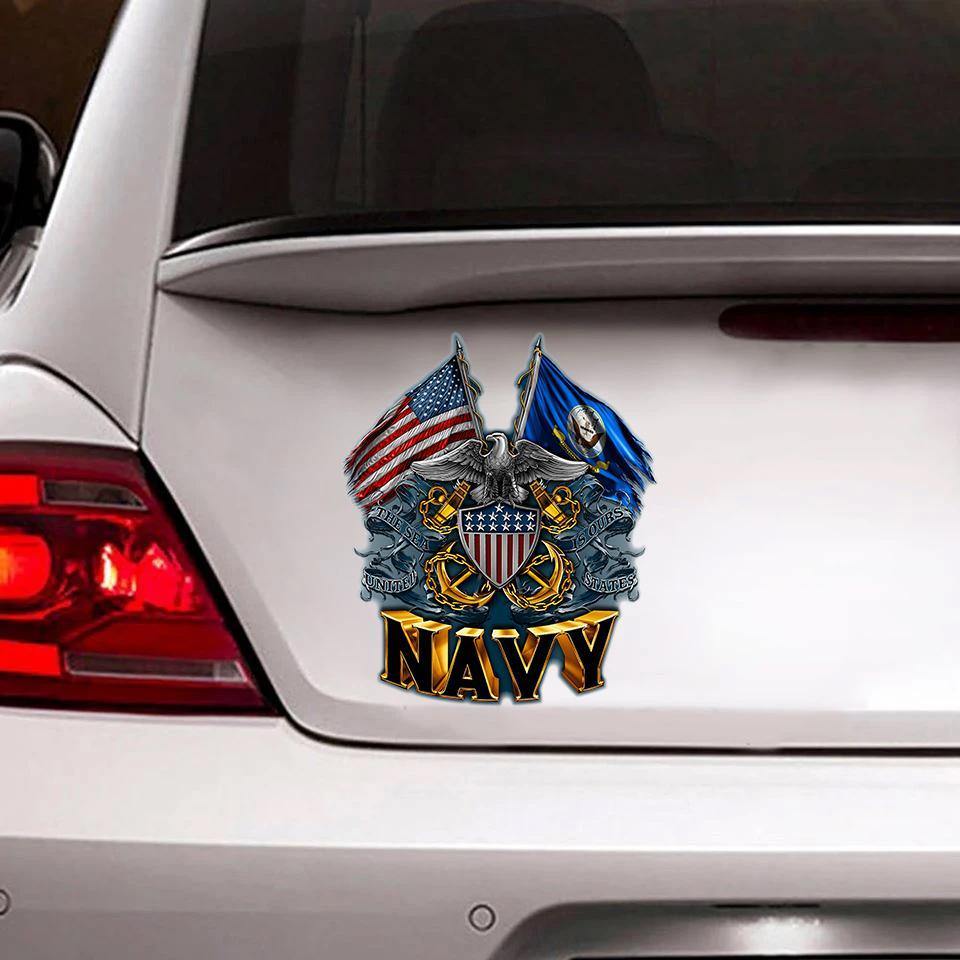 Navy Veterant Car Stickers Window Vinyl Car Decals  Stickers For Cars