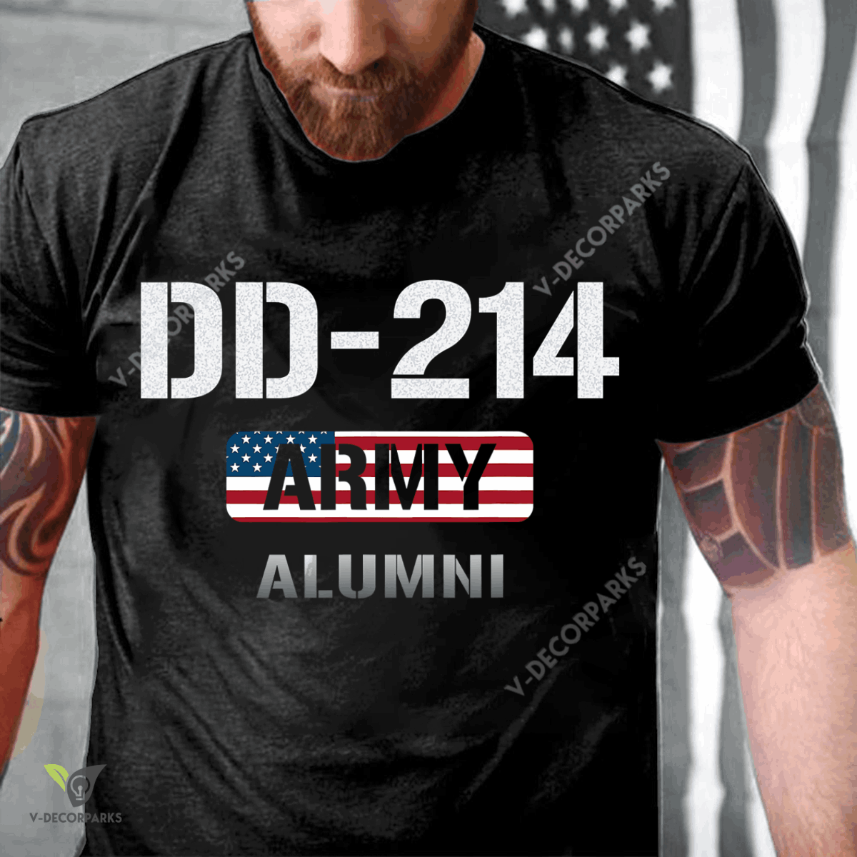 Usa Flag Dd-214 Us Army Veteran Alumni Unisex T-shirt Hoodie All Color Plus Size Up To S-5xl