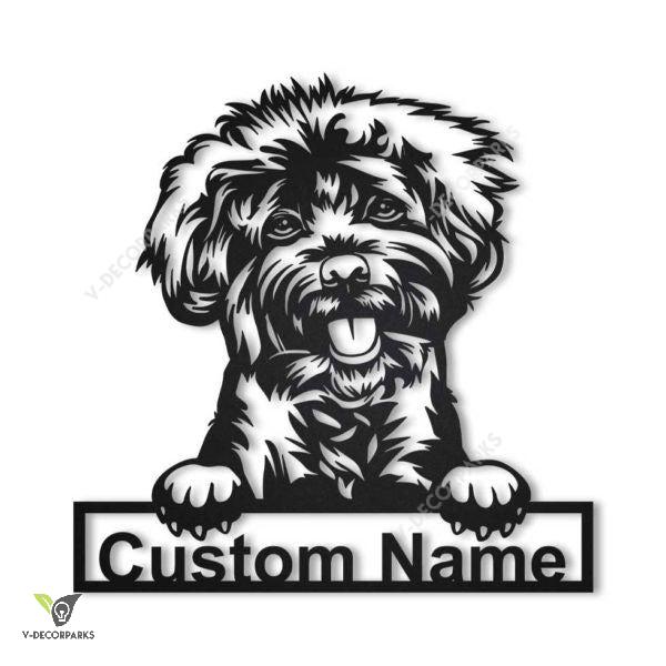 Labradoodle Personalized Metal Wall Decor, Cut Metal Sign, Metal Wall Art, Metal House Sign