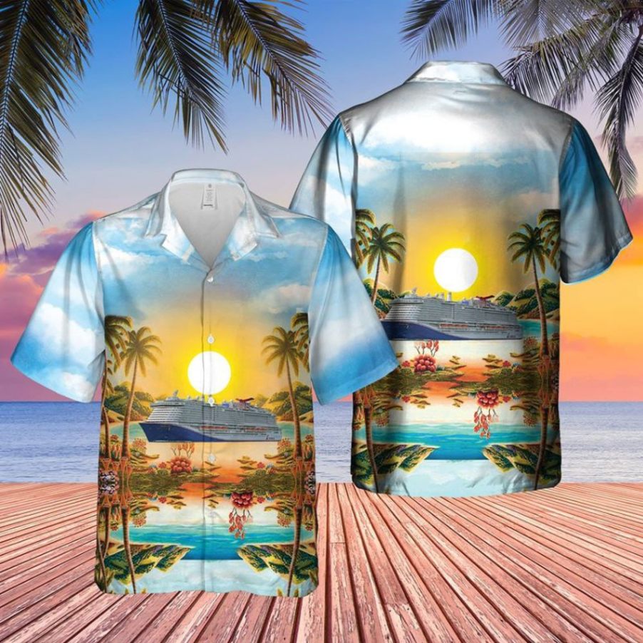 Cruise Ship Hawaiian Shirt, Cruise Ship 3d Printed Shirt, Hawaii Shirt Men, Aloha Shirt, Tropical Sleeve Summer All Size