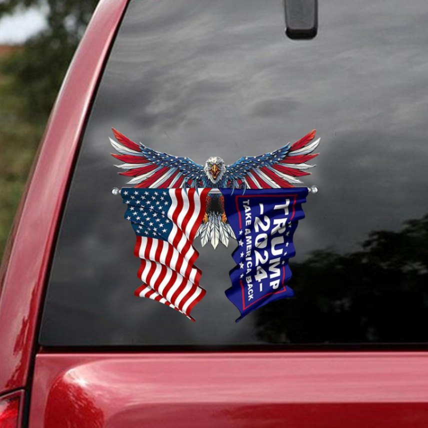 Trump 2024 Car Sticker Veterants Lover Window Vinyl Car Decals Stickers