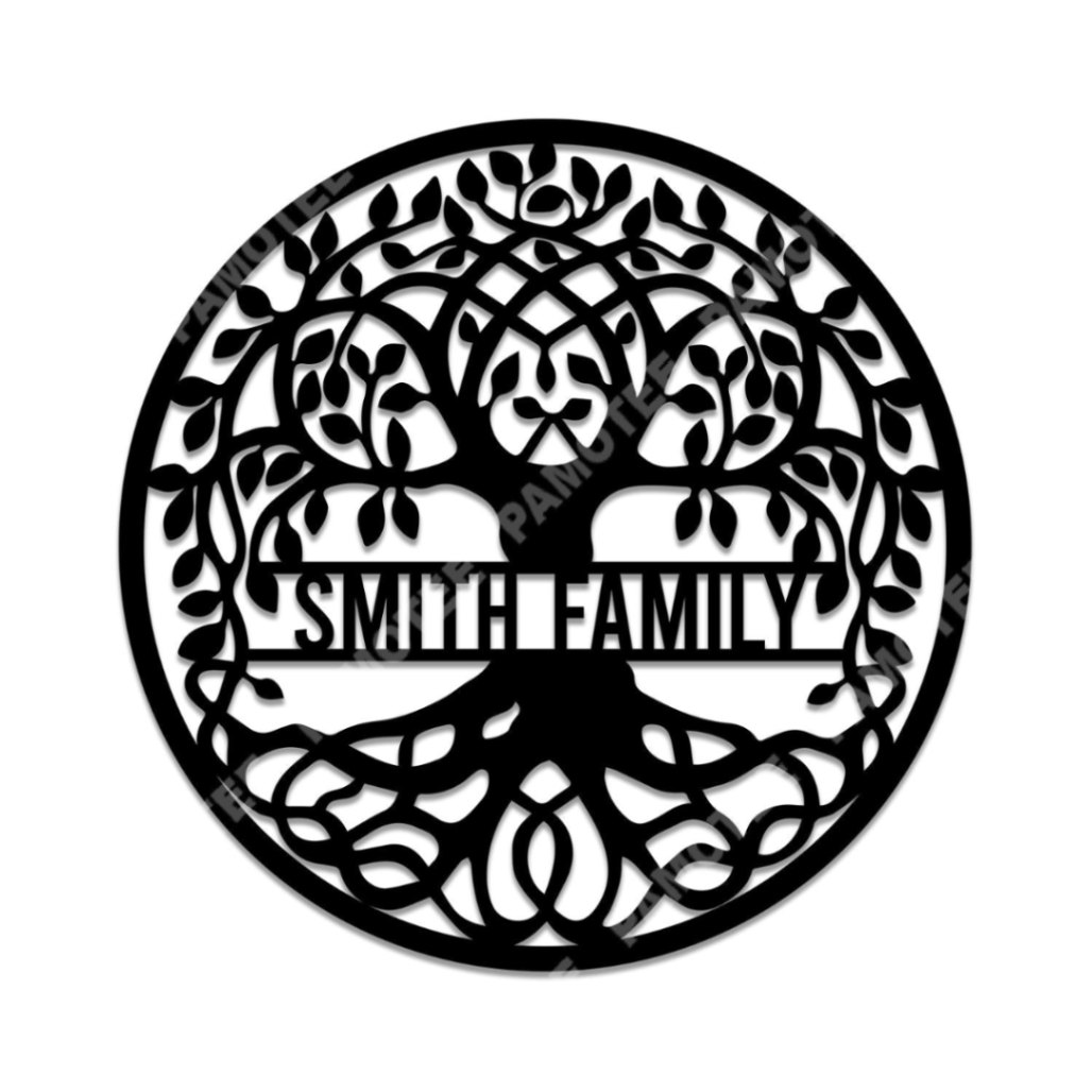 Custom Irish Celtic Tree Of Life Wall Hanging, Perfect Metal Sign For