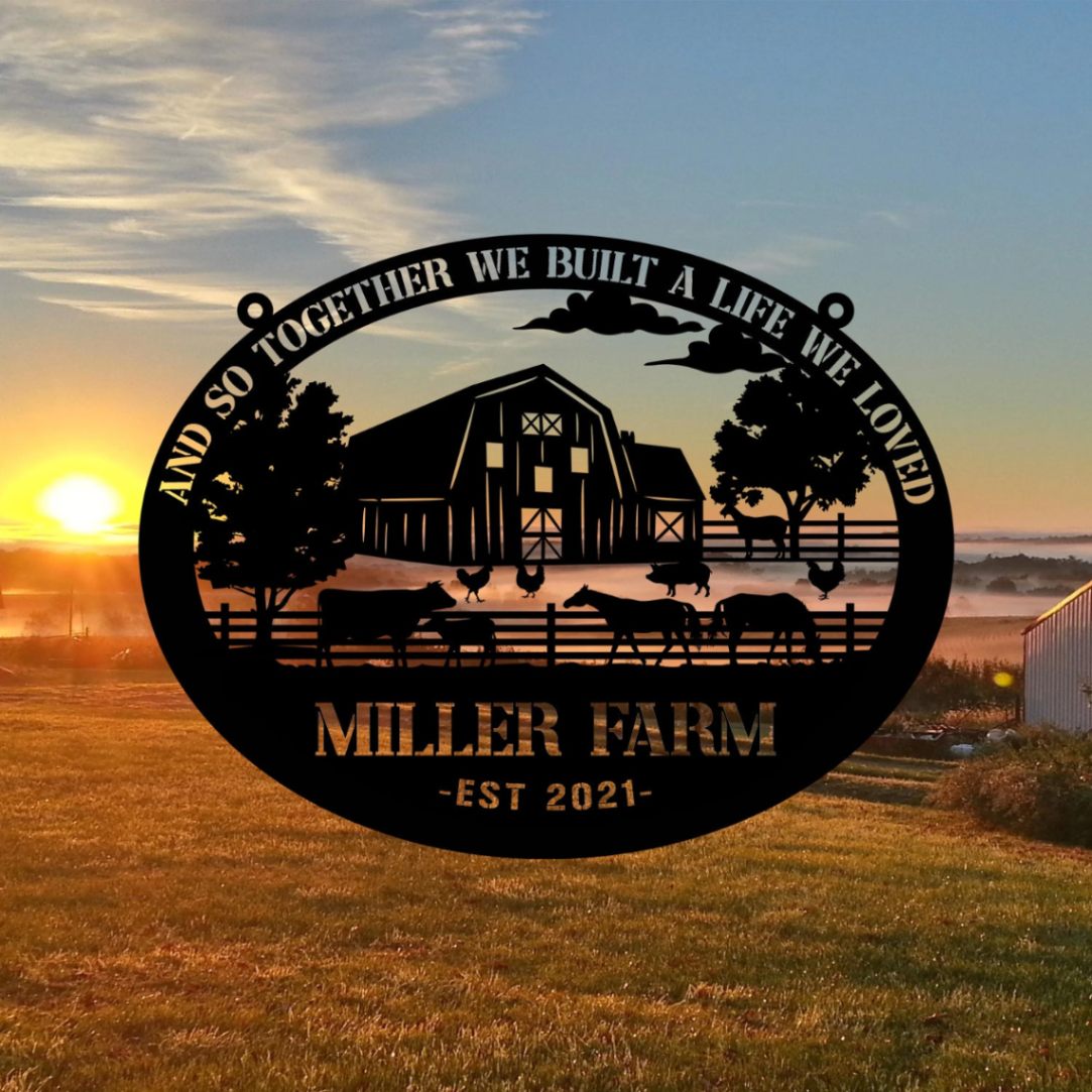 Custom Metal Farm Art, Horses, Cows, Chickens, Goats Farm Decor Pamotee