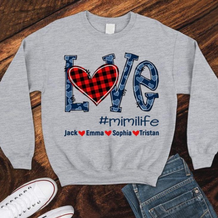 Personalized Sweatshirts Love Mimi Life - Blue Gift Unisex T-shirt Hoodie Plus Size S-5xl