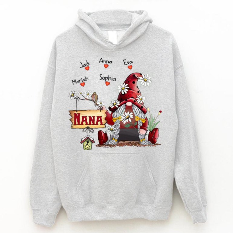 Personalized Hoodie New - Nana Gnome Gift Unisex T-shirt Hoodie Plus Size S-5xl