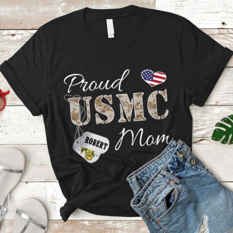 Personalized Marine’s Name & Family Member | Proud Marine Mom, Wife, Aunt, Sister – Usmc | Military Shirt Unisex T-shirt Hoode Plus Size S-5xl