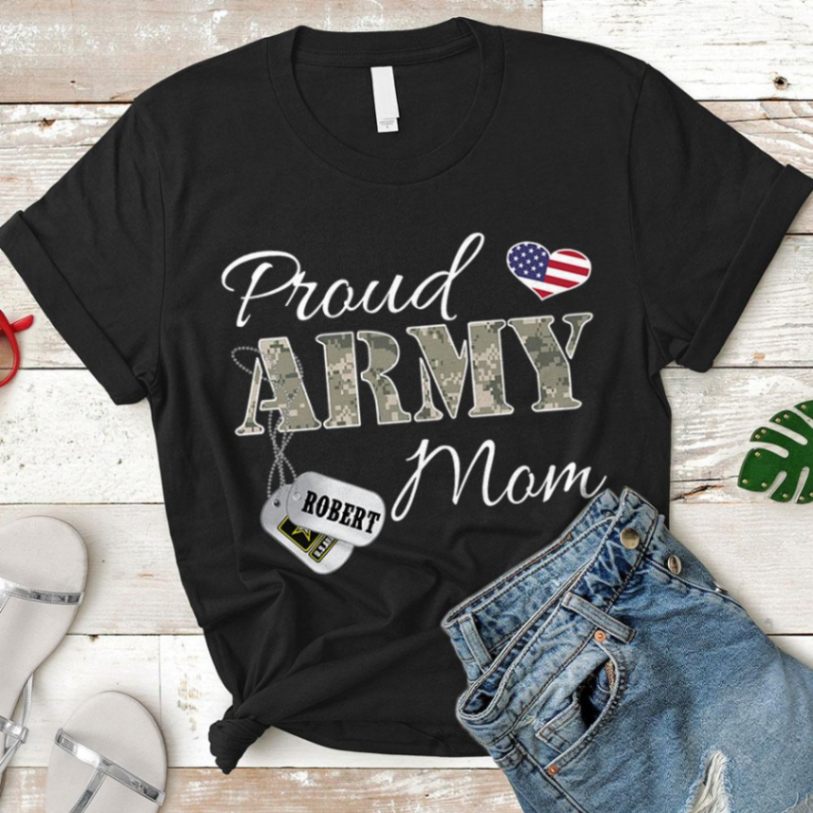 Personalized Soldier’s Name And Family Member | Proud Army Mom, Wife, Aunt, Sister | Military Shirt Unisex T-shirt Hoode Plus Size S-5xl