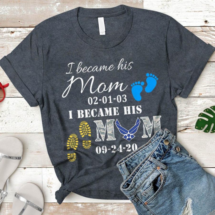 Personalized Birth Date And Graduation Date - Proud Air Force Mom